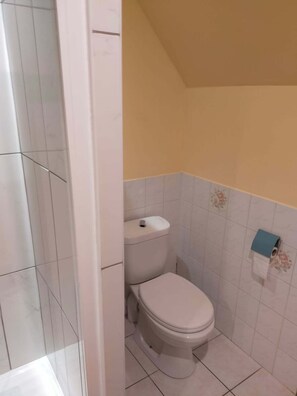 Dusche, Haartrockner, Toilettenpapier