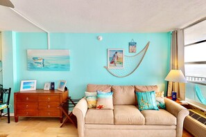 Studio, Balcony, Ocean View (Daytona Beach Club 708) | Living area - Daytona Beach XII (Daytona Beach)