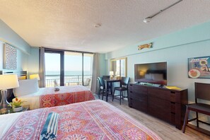 Condo, 2 Queen Beds, Balcony, Ocean View (Daytona Hawaiian Inn 322) | 1 bedroom, individually decorated, individually furnished - Daytona Beach (Daytona Beach Shores)