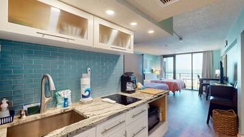 Condo, 2 Queen Beds, Balcony, Ocean View (Daytona Hawaiian Inn 322) | 1 bedroom, individually decorated, individually furnished, bed sheets