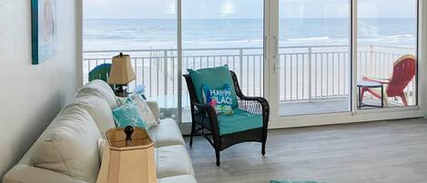 Condo, Multiple Beds, Hot Tub, Ocean View (Daytona Inn Ocean Paradise 225) | Living area