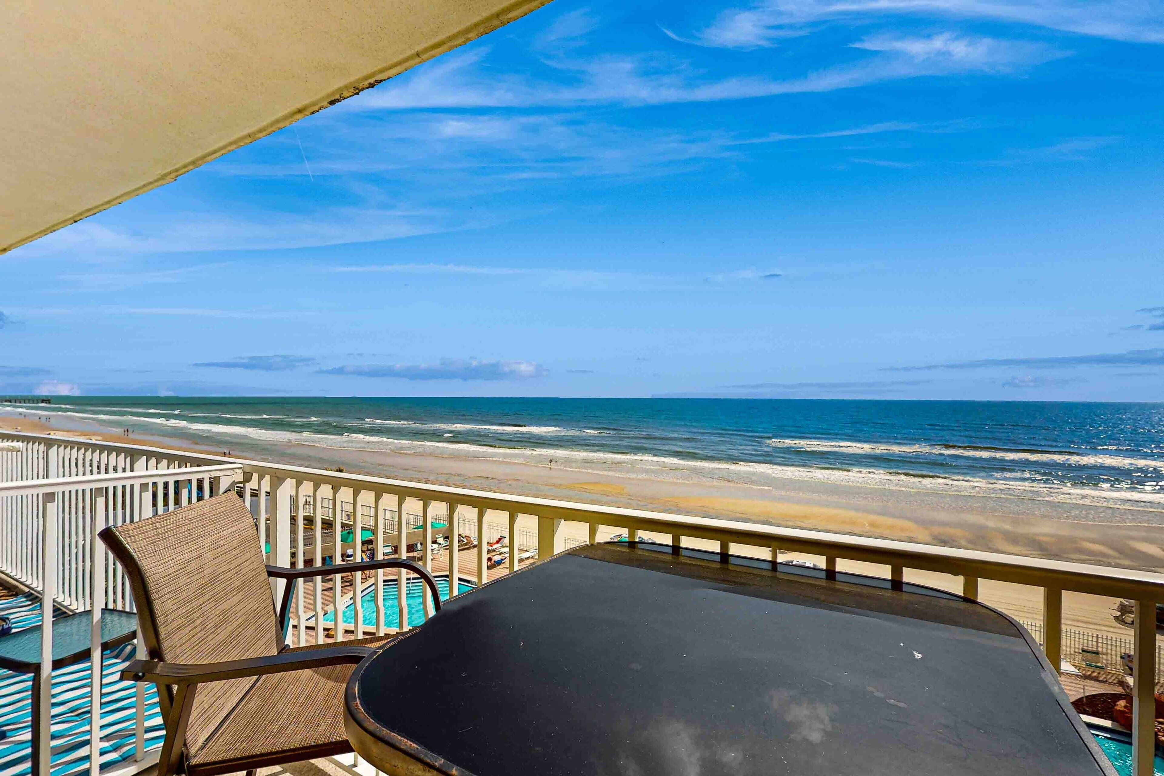 Condo, Multiple Beds, Pool Access, Ocean View (Daytona Harbour Beach Resort 401) | Outdoor dining