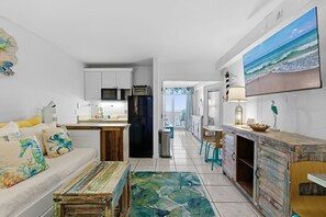 Condo, Multiple Beds, Hot Tub, Ocean View (Daytona Harbour Beach Resort 511) | Living area - Daytona Beach XI (Daytona Beach)