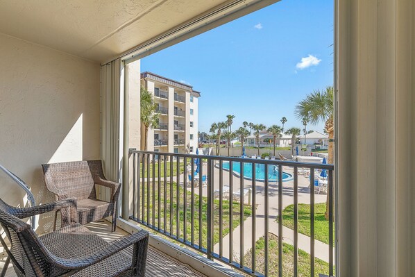 Condo, Multiple Beds, Balcony, Ocean View (Daytona Shores Delight-Sandpoint 202) | Property grounds - Daytona Beach (Daytona Beach)