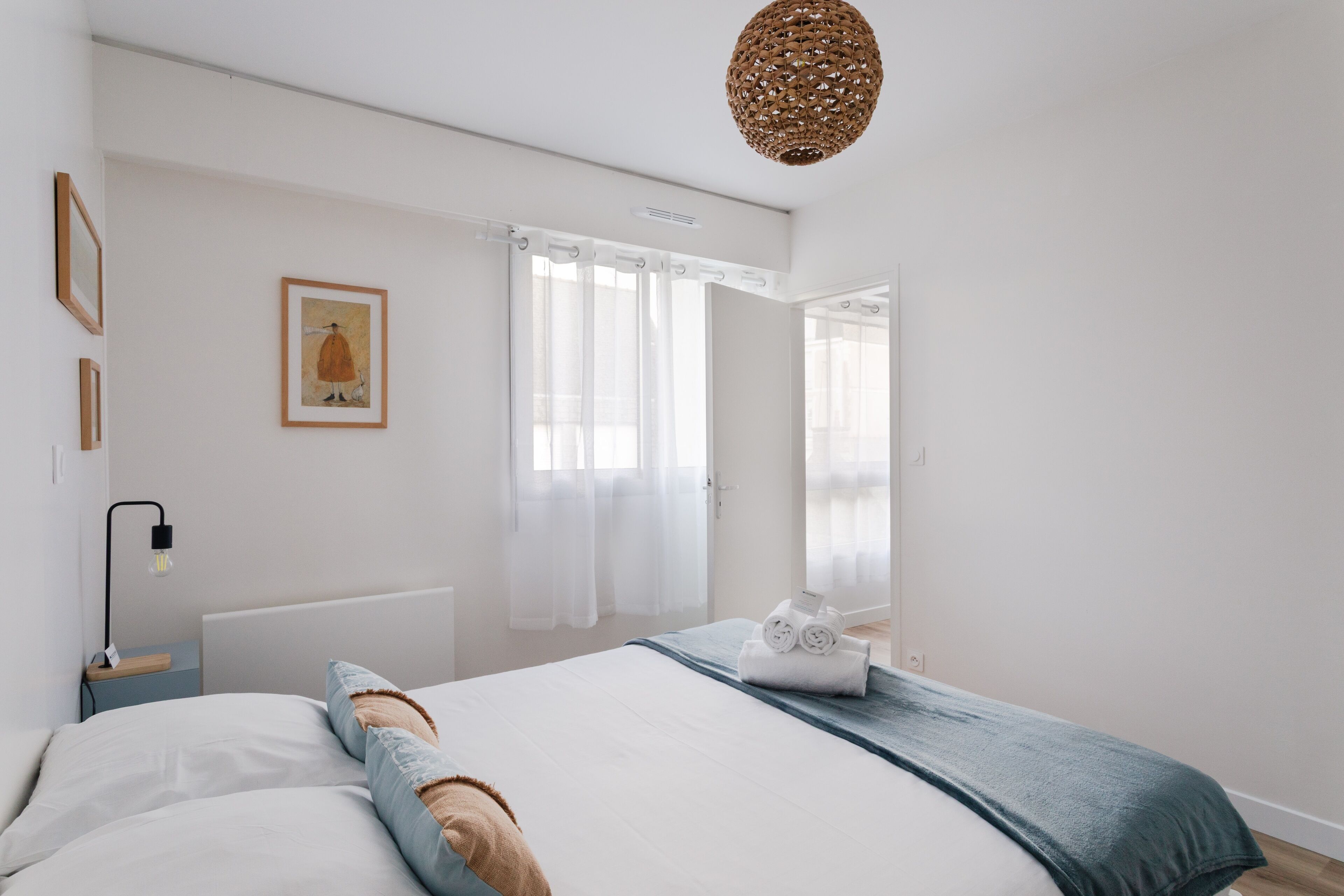 2 chambres, fer et planche à repasser, Wi-Fi gratuit, draps fournis