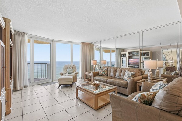 Condo, Multiple Beds, Balcony, Ocean View (Daytona Shores Club - 1002) | Living area - Daytona Shores Club (Daytona Beach Shores)