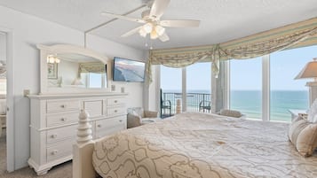 Condo, Multiple Beds, Balcony, Ocean View (Daytona Shores Club 701- Elegance) | 2 bedrooms, individually decorated, individually furnished, bed sheets
