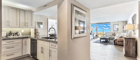 Condo, Multiple Beds, Patio, Ocean View (Daytona Horizons - 102) | Private kitchen