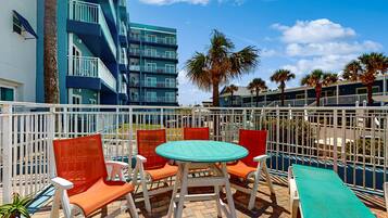 Condo, 1 Queen Bed with Sofa bed, Balcony, Ocean View (NSB Coconut Palms Beach Resort 4312) | Outdoor dining