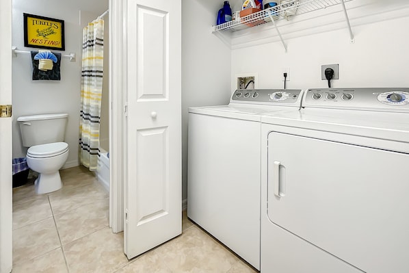 Condo, Multiple Beds, Balcony, Garden View (NSB Oceanwalk 16-305) | Bathroom | Towels - Oceanwalk (New Smyrna Beach)