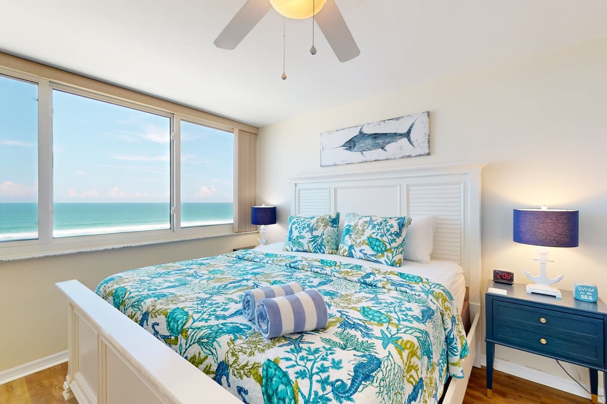 公寓客房, 多張床, 露台, 海灘景 (Ponce Inlet Southpoint 510) | 2 間睡房、獨特設計、獨特裝修、床單