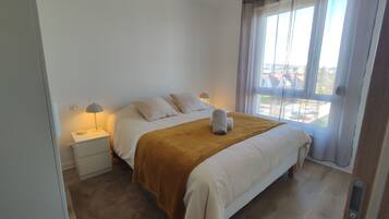 Desk, iron/ironing board, travel cot, free WiFi