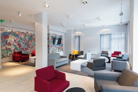 Lobby sitting area. Student Only Glassyard Building