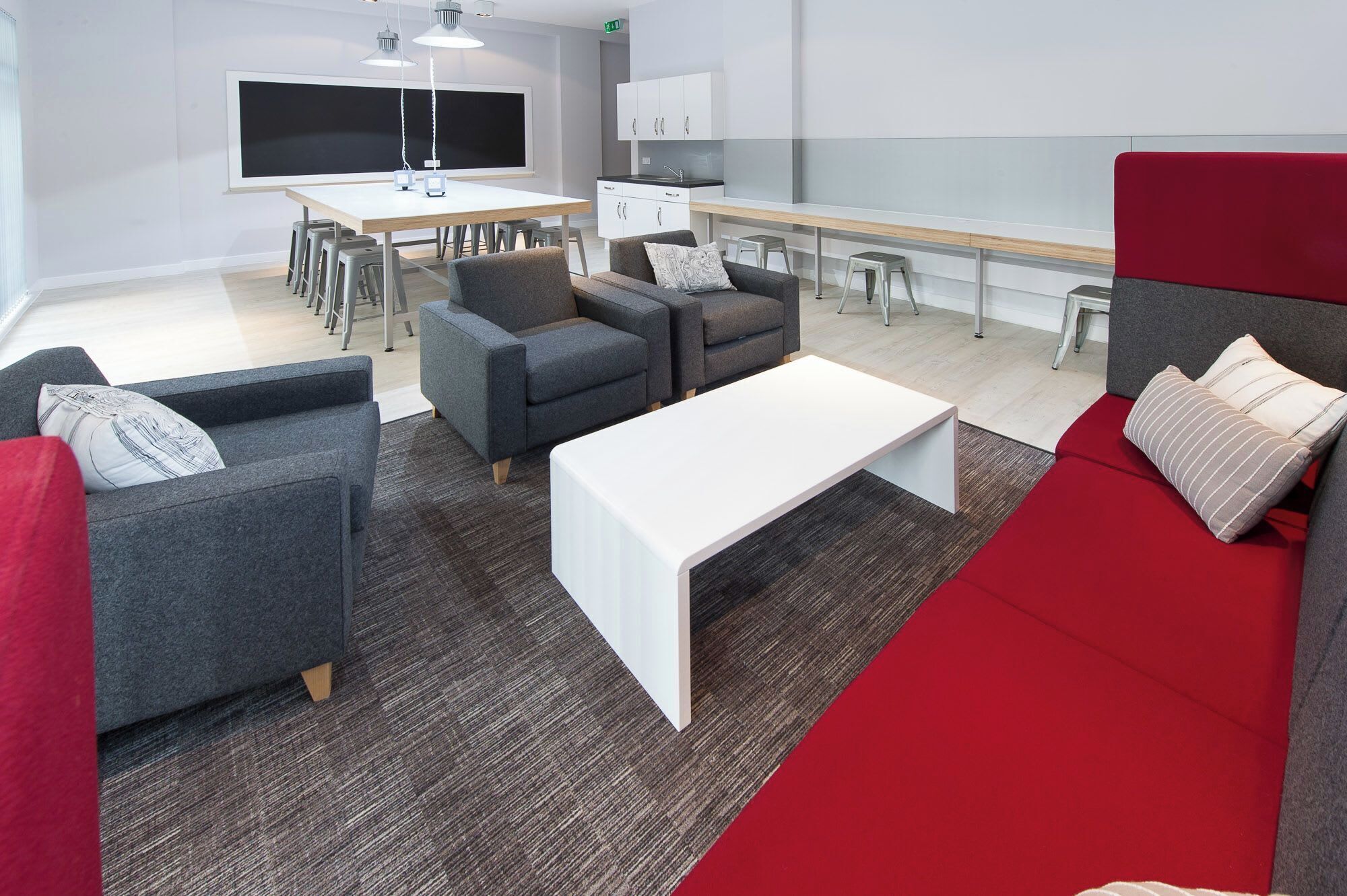 Sitteområde i lobbyen