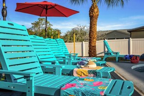 Terrace/patio - Htd Pool + MiniGolf + Firepit + GameRoom + Swingset (Bradenton)