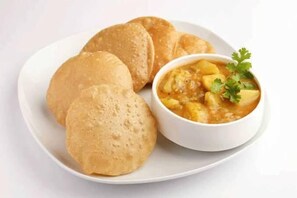 Daily local cuisine breakfast for a fee - Hotel Dcrown Ganga view (Prayagraj)