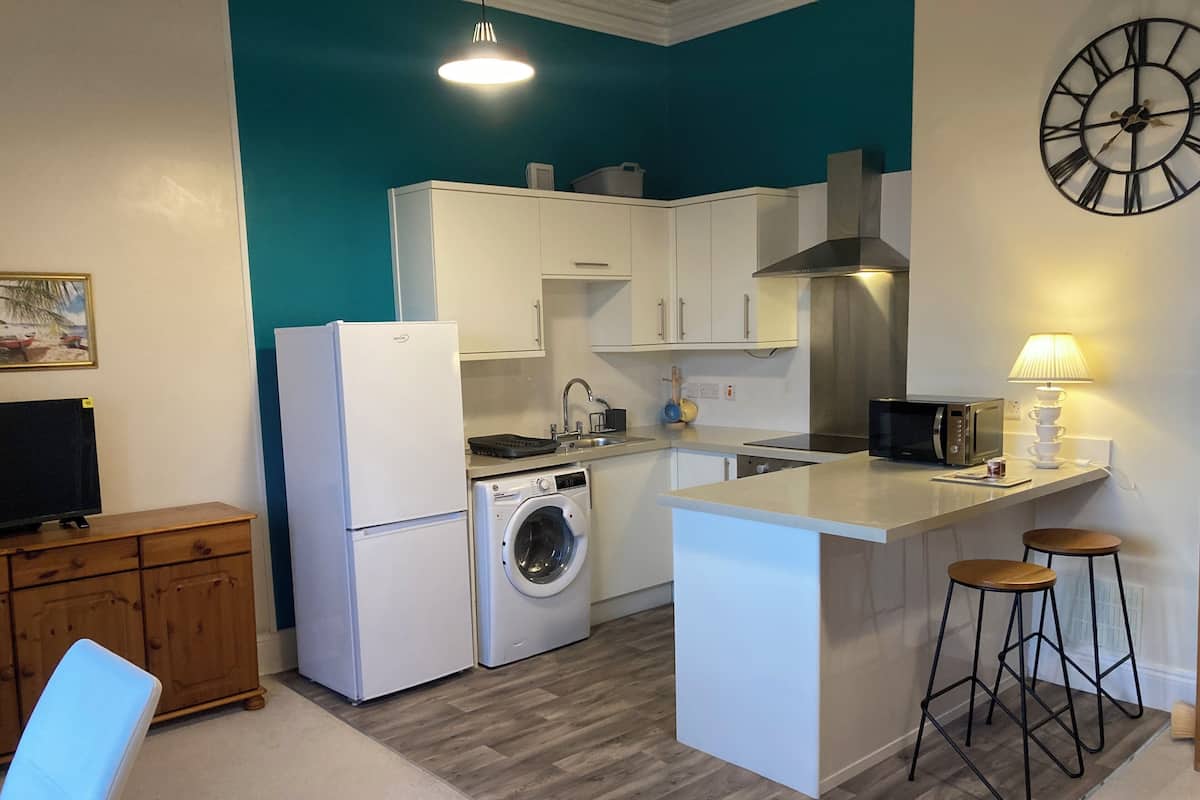 Apartment, Garden View (No Pets Allowed) | Private kitchen | Highchair