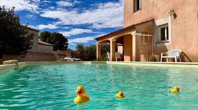 Beautiful vacation home with enclosed garden and private swimming pool