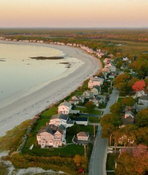 On the beach, sun-loungers, beach towels - Seawall: Oceanfront Living at Goose Rocks (Kennebunkport)