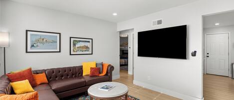 TV connectée, cheminée