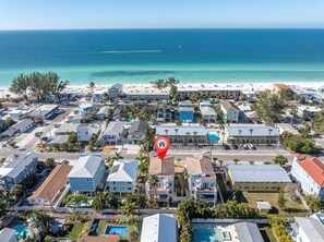 Exterior - Rooftop Deck - Semi Private Pool - 3Bedrooms - Flirty Flamingo - Elevator (Bradenton Beach)