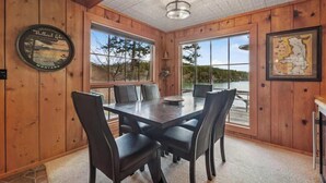 Dining - Hughes Hideaway | Lakefront Cabin Near Town (Lakeside)