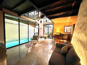 Living area - Super Loft House Style with Private Pool and Garden (Tulum)