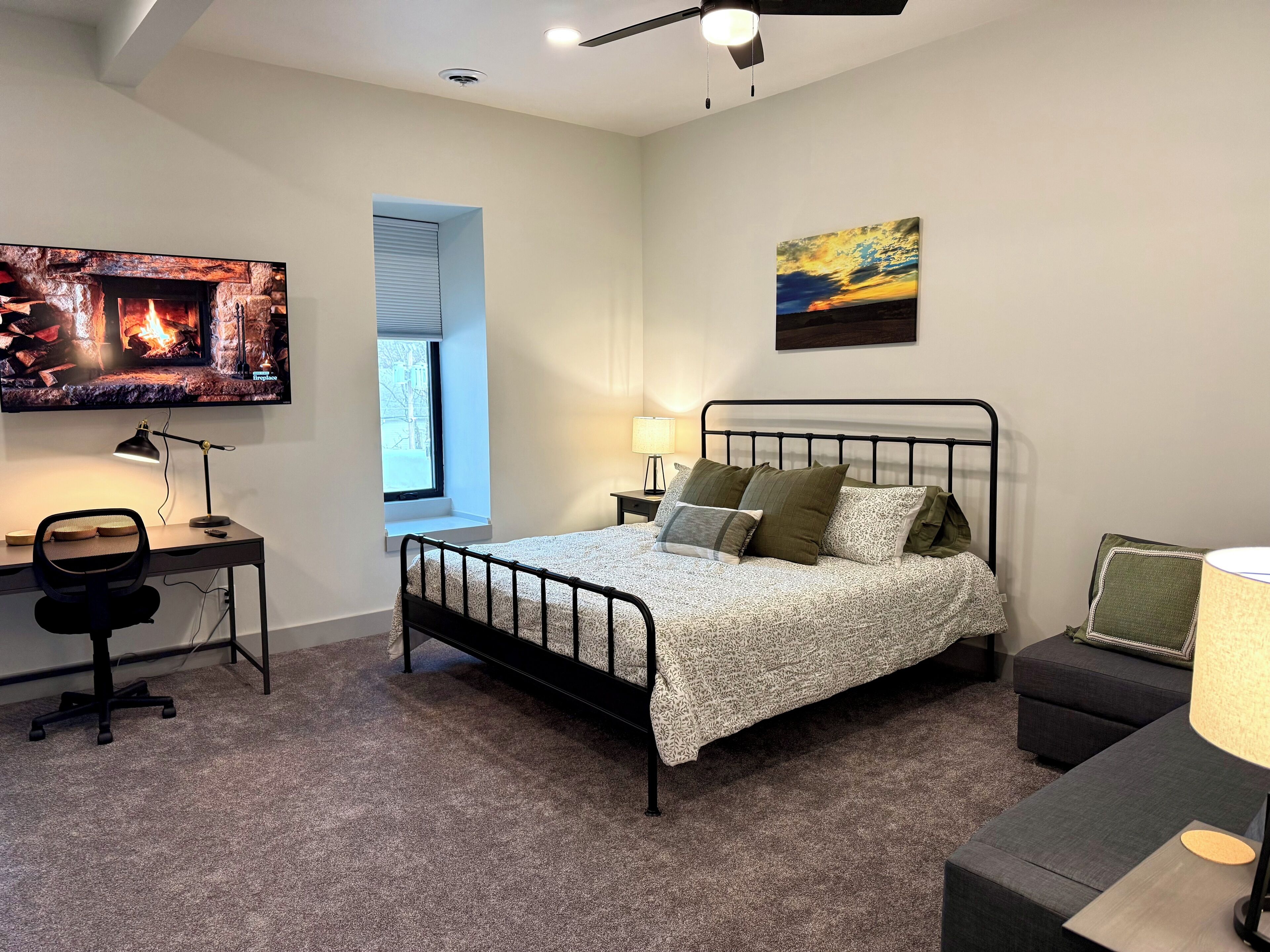 2 dormitoris, planxa i posts de planxar, wifi i roba de llit 