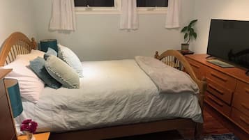 2 slaapkamers, een strijkplank/strijkijzer, wifi, beddengoed