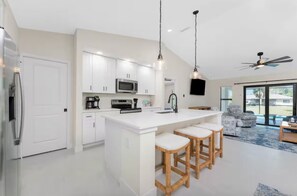 Private kitchen - Quarry Retreat - 3 bedroom pool home in central Englewood (Englewood)