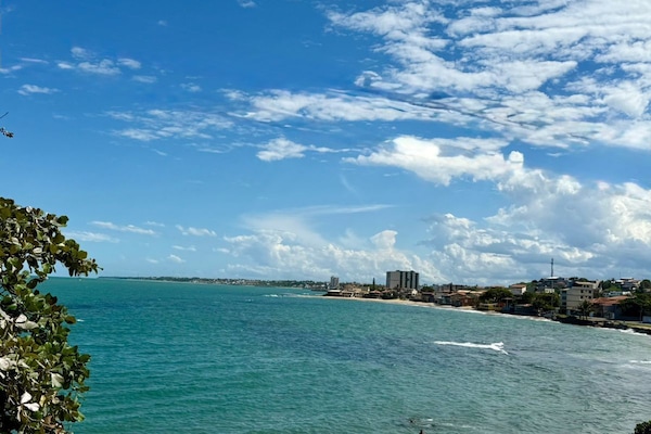Suite, balkon, uitzicht op zee | Terras