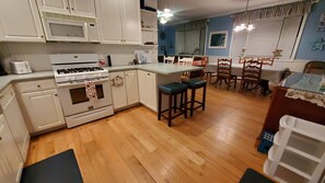 Private kitchen - Steps from the beach!  Open floor plan perfect for large families! (Lavallette)
