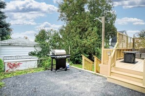 Terrace/patio - Walk to Beach from Quiet Home w/ Spacious Yard (Old Orchard Beach)