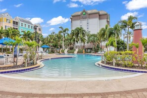 Outdoor pool, a heated pool - Magic & Friends Retreat - Near Disney, 5 Pools & Slide (Kissimmee)