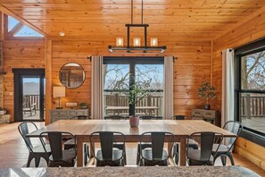 Dining - Peak View Retreat | Spacious, Hot Tub, Game Room! (Sevierville)