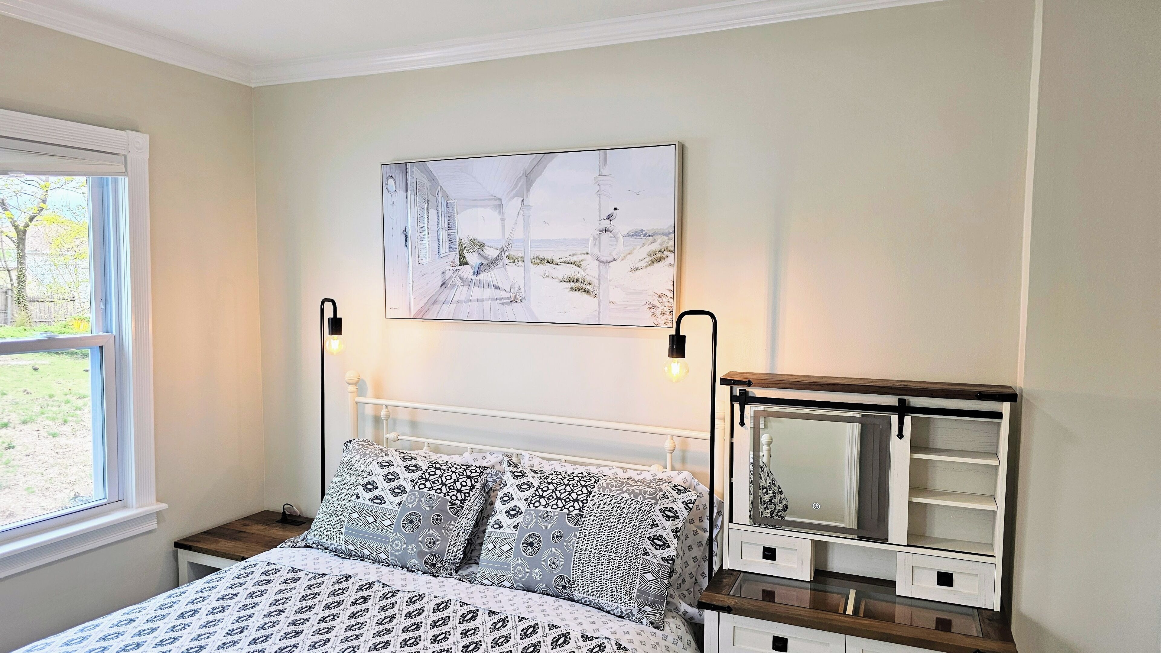 2 dormitorios, tabla de planchar con plancha, wifi y ropa de cama