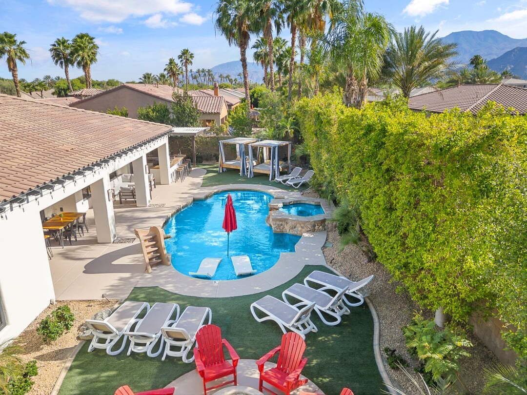 A heated pool