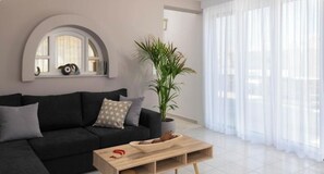 Departamento familiar | Área de sala de estar | Televisión de pantalla plana 