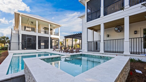 A heated pool