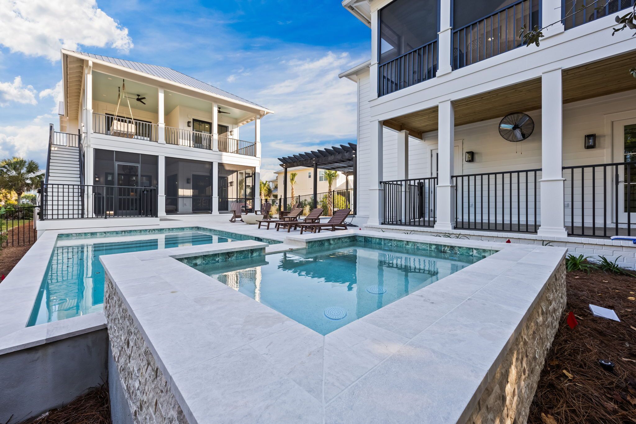 Et oppvarmet basseng