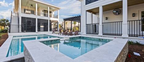 Et oppvarmet basseng