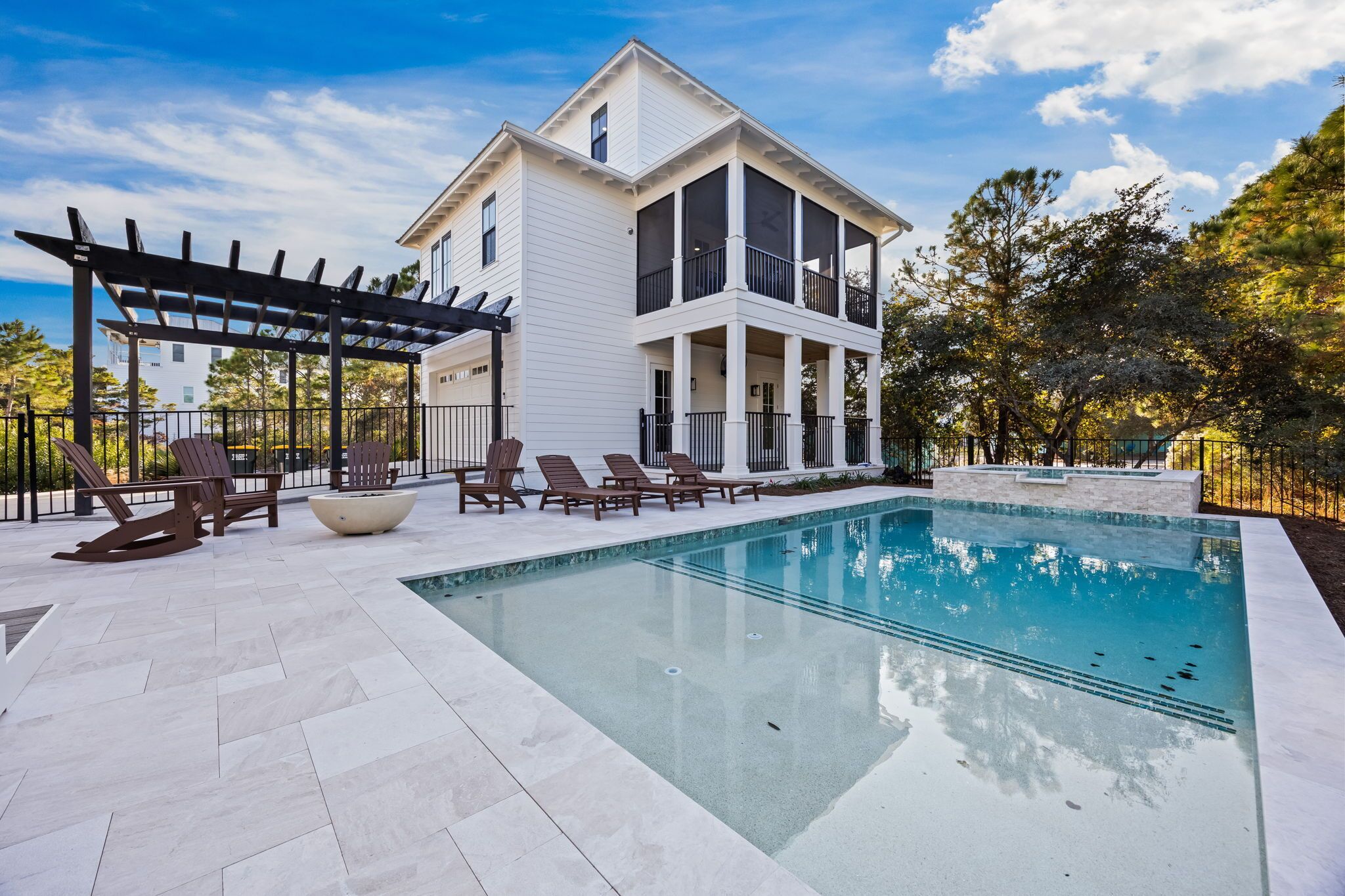 Et oppvarmet basseng