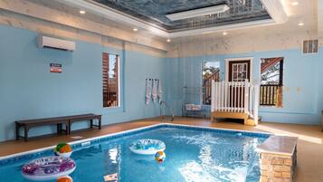 Indoor pool, a heated pool