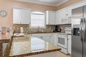 Private kitchen - Family Oasis: Charming 3-BR Myrtle Beach Condo - Adventure, Sun & Golf Fun! (Myrtle Beach)