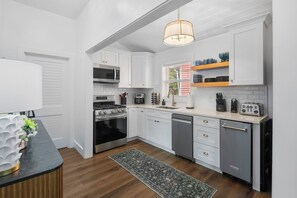 Microwave, oven, stovetop, dishwasher
