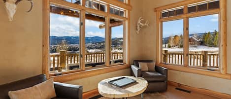 Televisión y chimenea