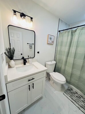 Hair dryer, towels, soap, shampoo - Modern Oasis Near Hard Rock Tampa (Tampa)