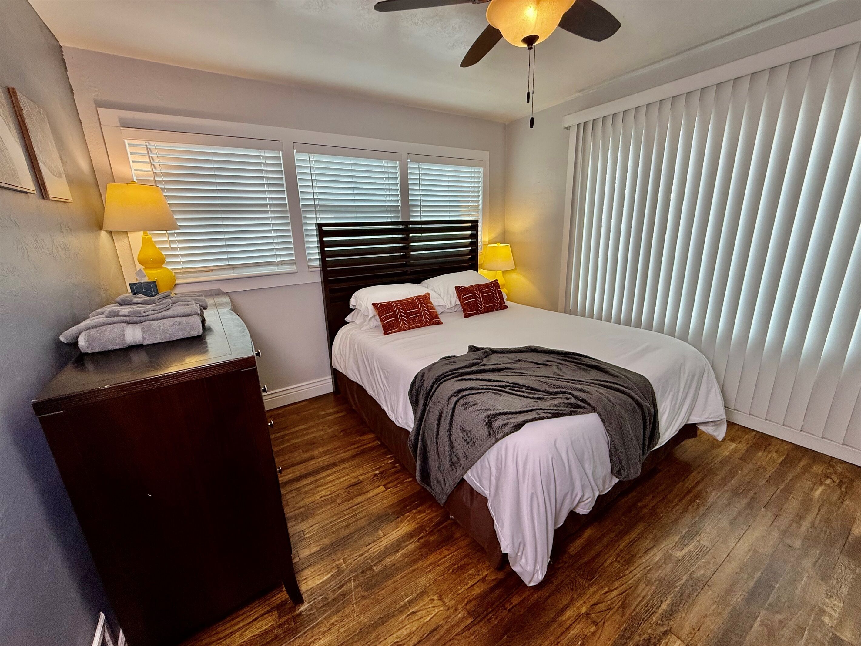 Desk, iron/ironing board, travel crib, free WiFi