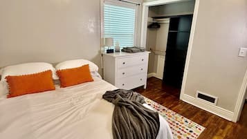 Desk, iron/ironing board, travel cot, free WiFi