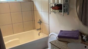 Hair dryer, towels